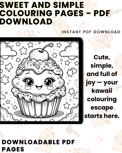 Sweet and Simple: A Kawaii Colouring Book