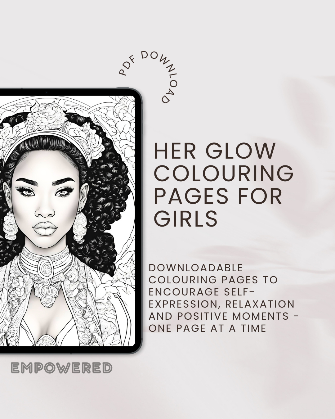 Her Glow Colouring Book for Black Teen Girls: A Celebration of Black Teen Girls in Colour