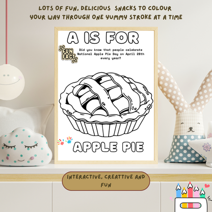 Snack-tastic Alphabets Adventure Colouring Book