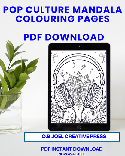 Pop Culture Mandala Colouring Book