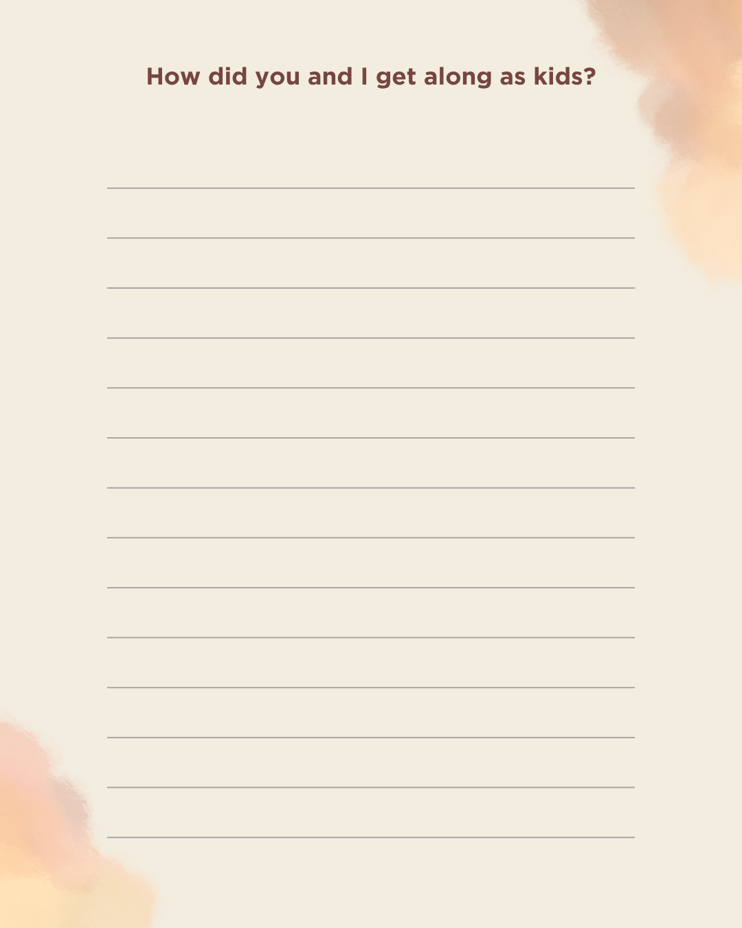 Sister, Tell Me Everything Journal