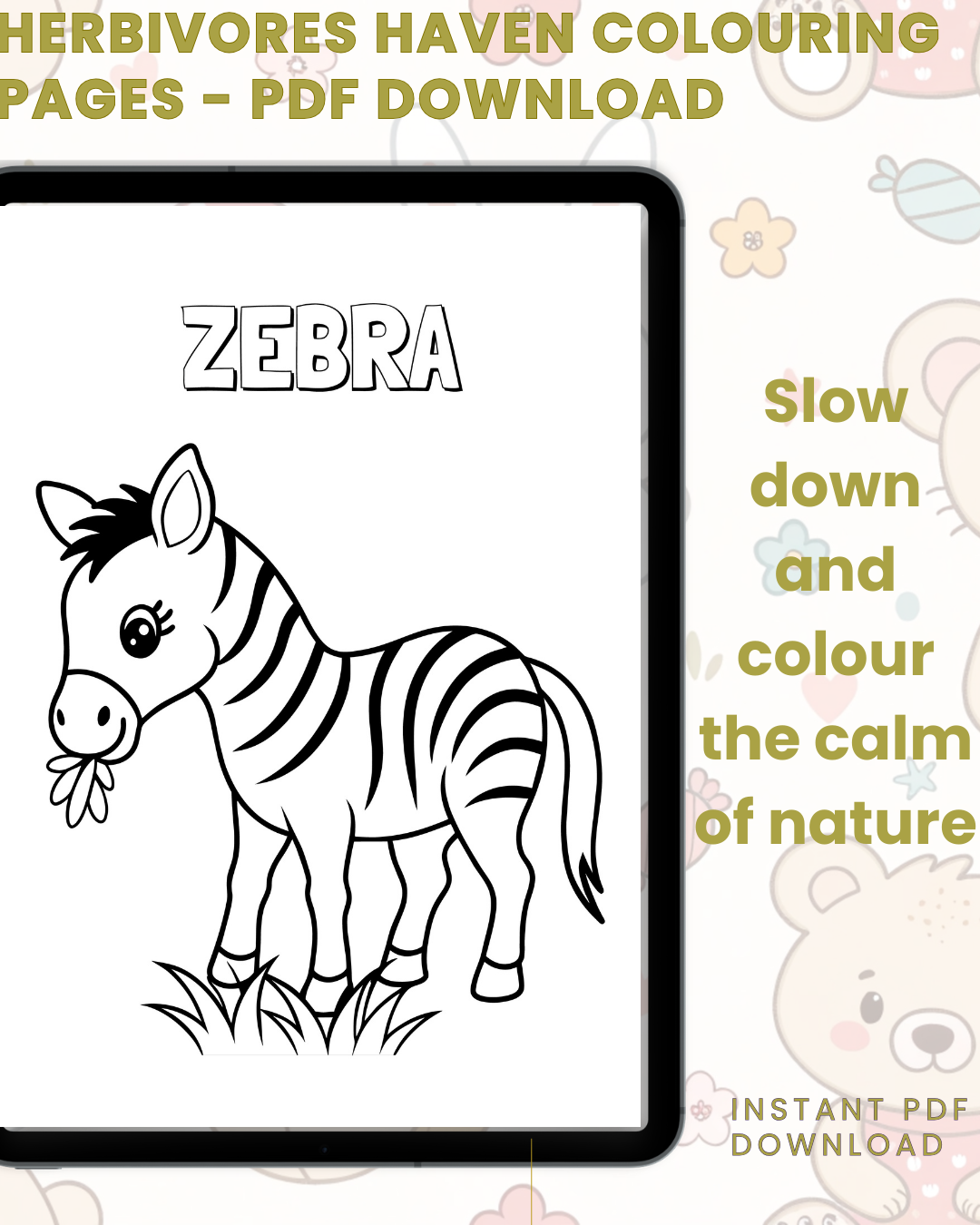 Herbivores Haven Colouring Book: A Plant-Eating Colouring Book