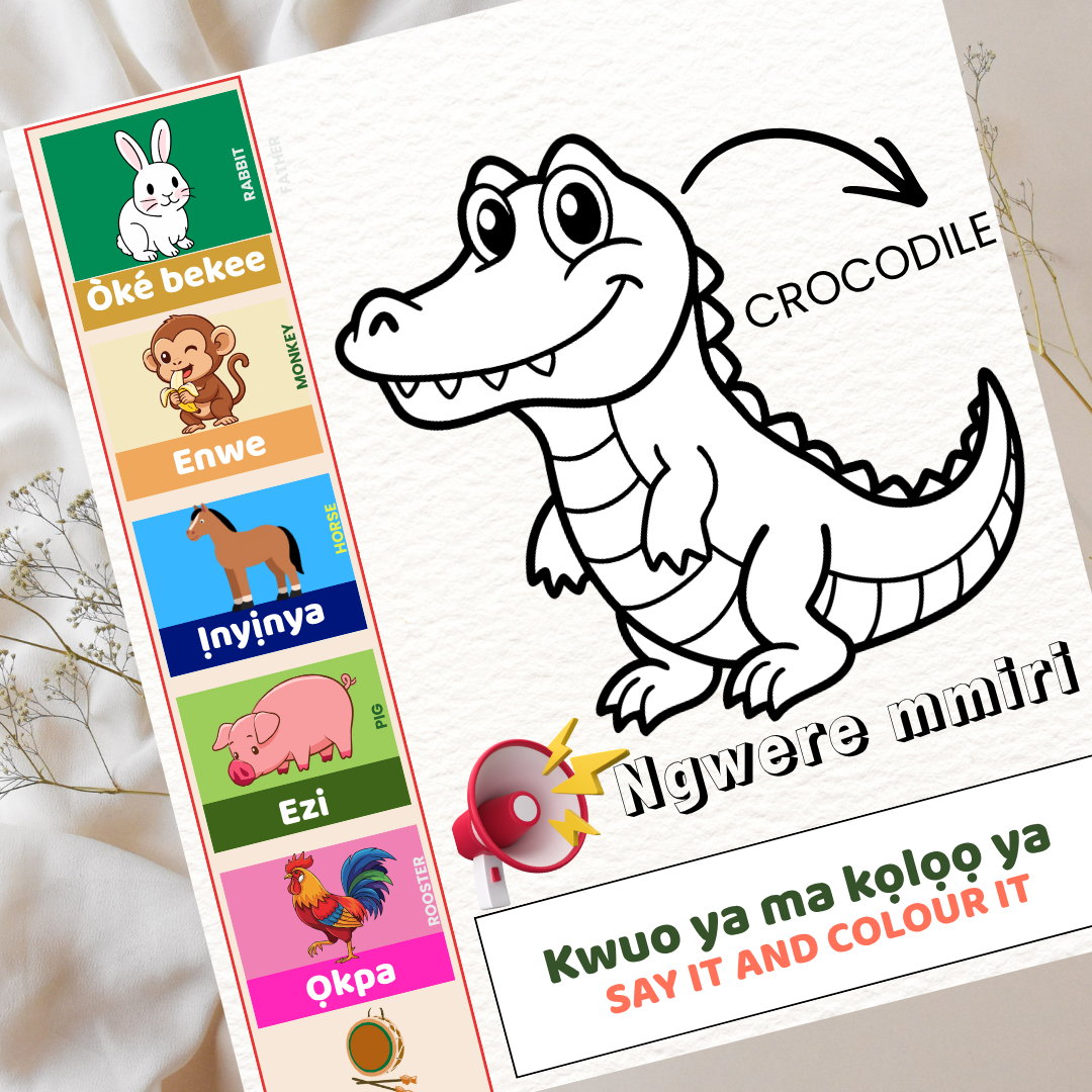 Bịa mụta Igbo soro m | Come Learn Igbo with me | For Kids Ages 3 to 5 | QR code include for sound and pronunciation