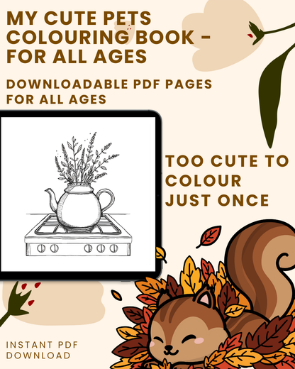 Cozy Autumn Moments Colouring Book for All Ages