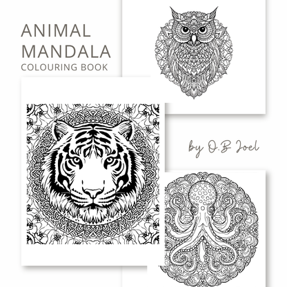 The Animal Mandala Colouring Book