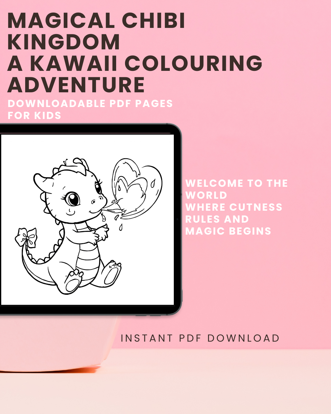 Magical Chibi Kingdom: A Kawaii Colouring Adventure