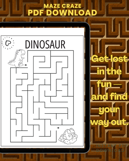 Maze Craze For Kids Ages 4 to 8