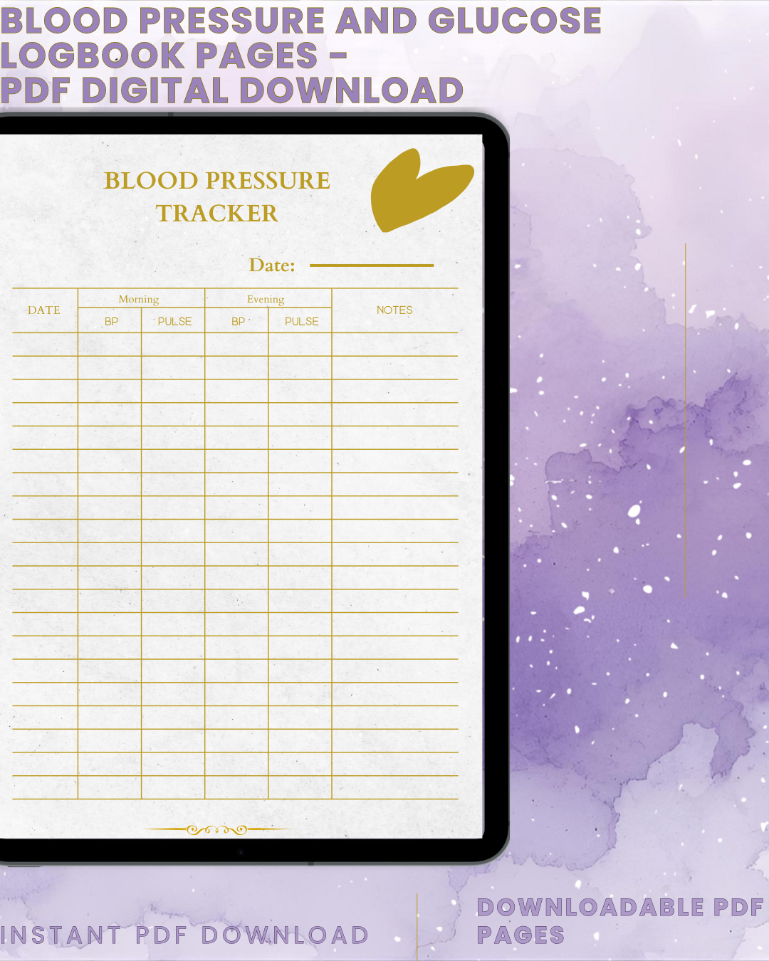 The Blood Pressure & Glucose Logbook