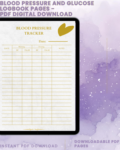 The Blood Pressure & Glucose Logbook