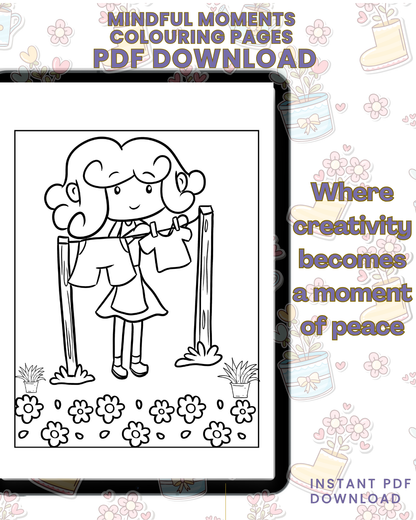 Mindful Moments Colouring Book For Children and Adults