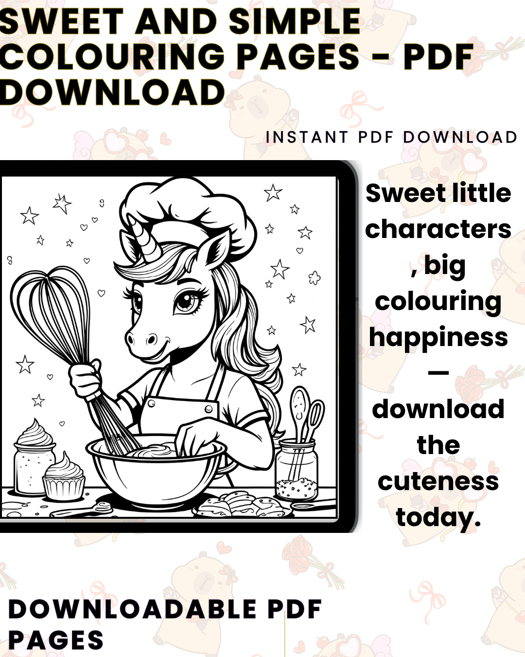 Sweet and Simple: A Kawaii Colouring Book