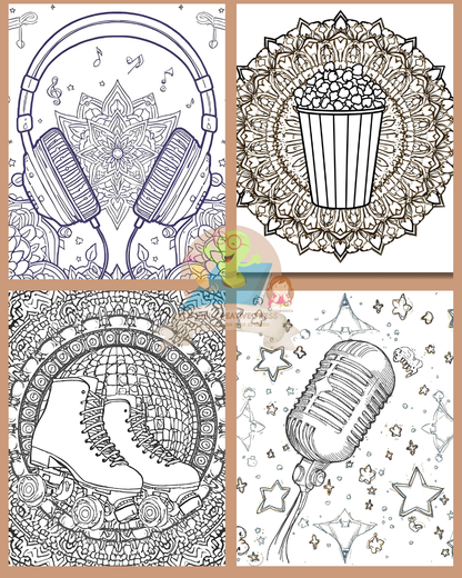 Pop Culture Mandala Colouring Book