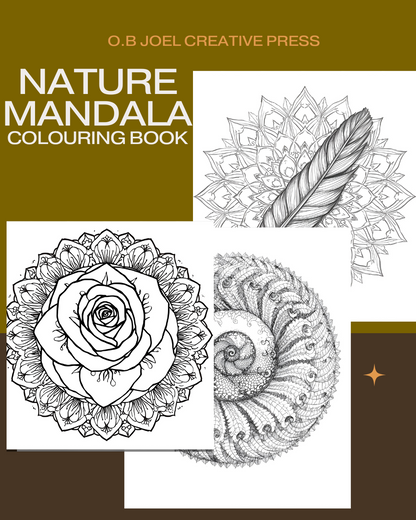 Nature Mandala Colouring Book