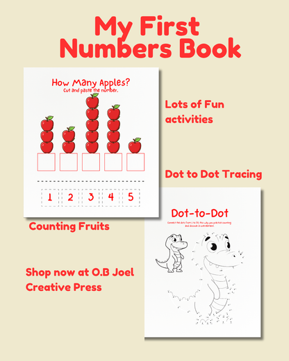 My First Numbers Tracing Book: A Fun Number Tracing; Counting Workbook for Kids Ages 3–5