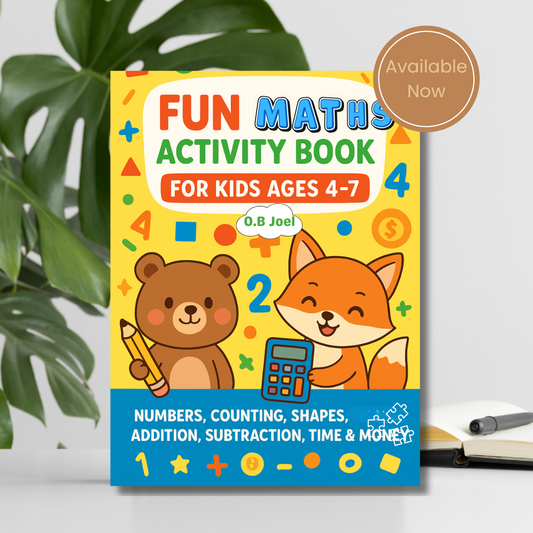 Fun Maths Activity Book For Kids Ages 4 to 7