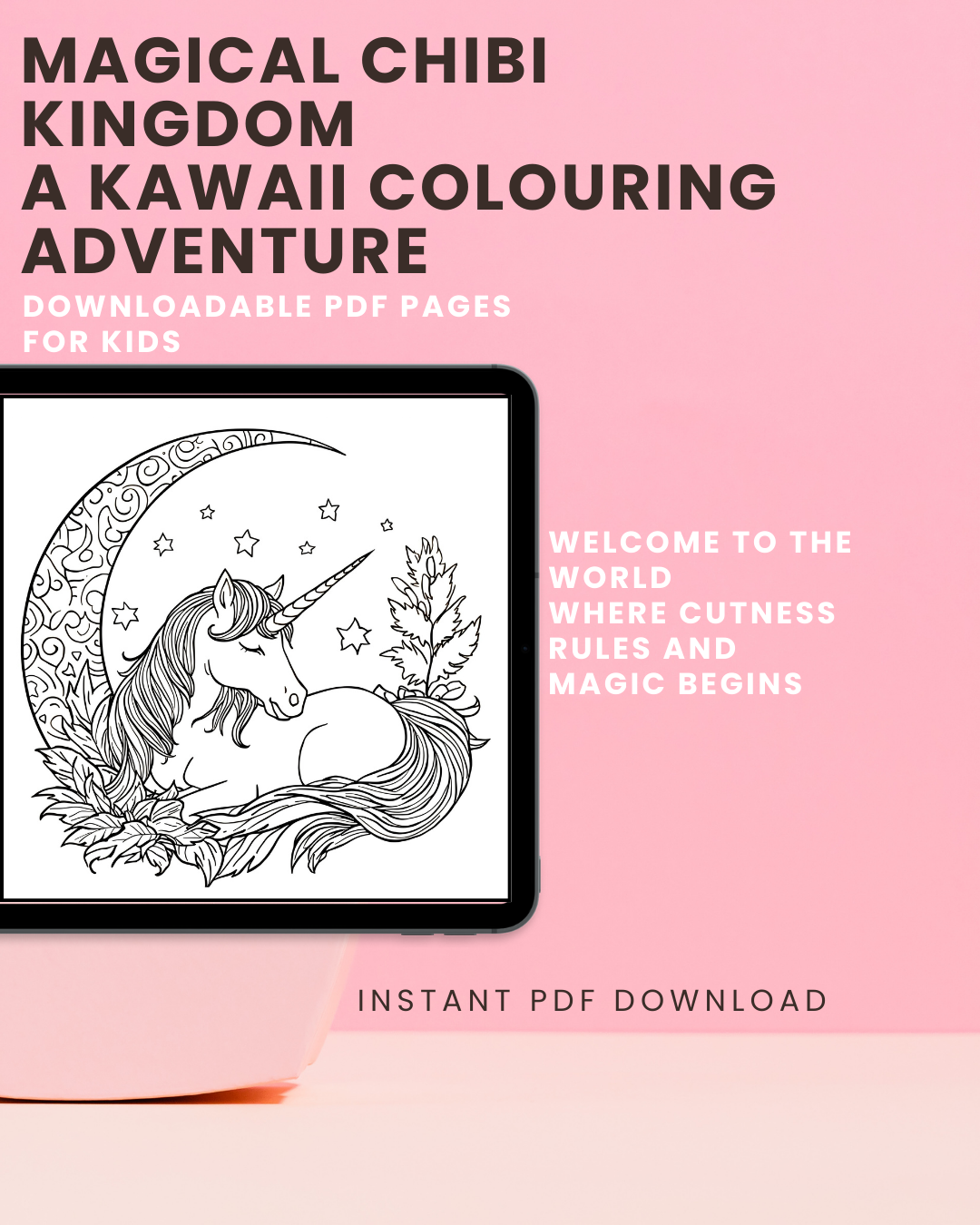 Magical Chibi Kingdom: A Kawaii Colouring Adventure