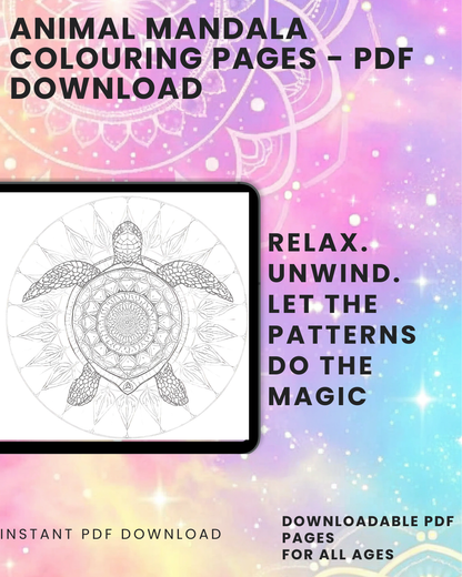The Animal Mandala Colouring Book