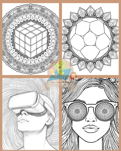 Pop Culture Mandala Colouring Book
