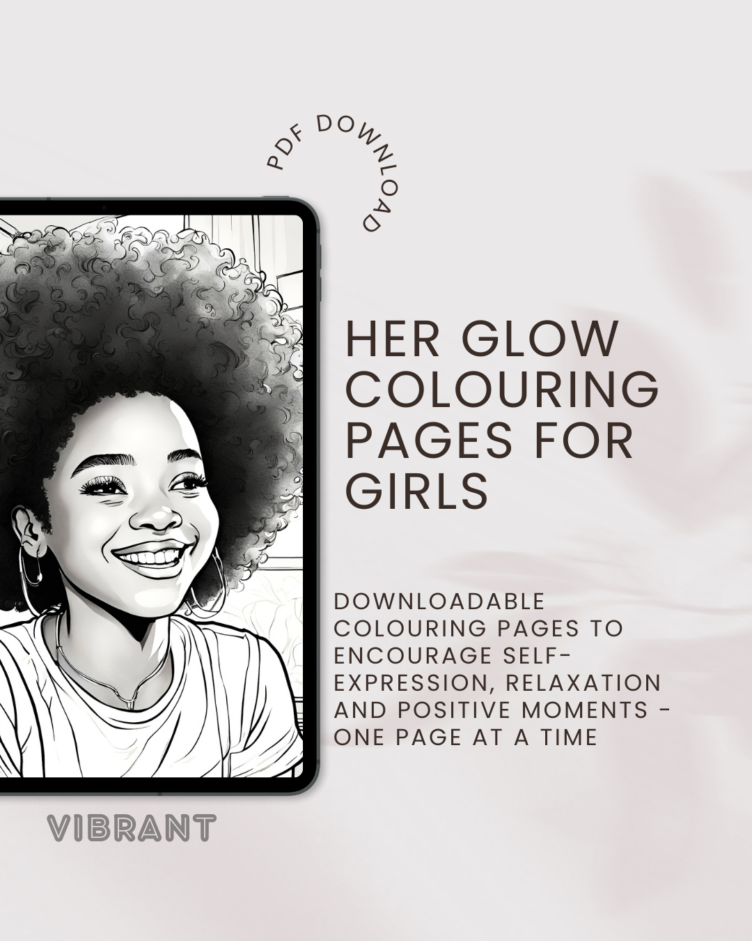 Her Glow Colouring Book for Black Teen Girls: A Celebration of Black Teen Girls in Colour