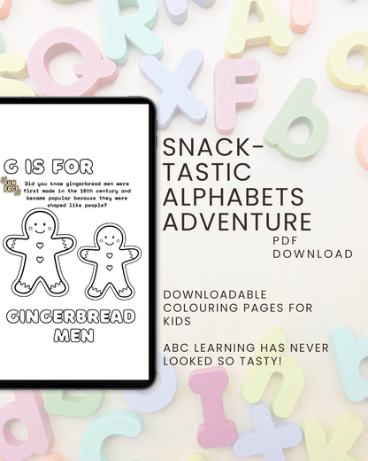 Snack-tastic Alphabets Adventure Colouring Book