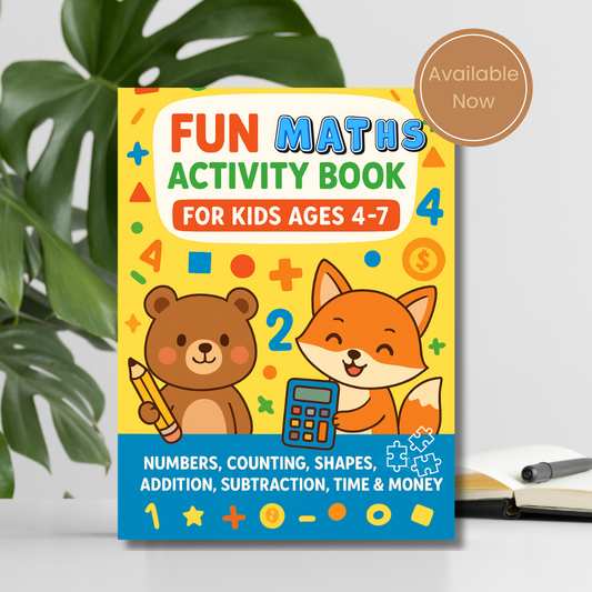 Fun Maths Activity Book For Kids Ages 4 to 7