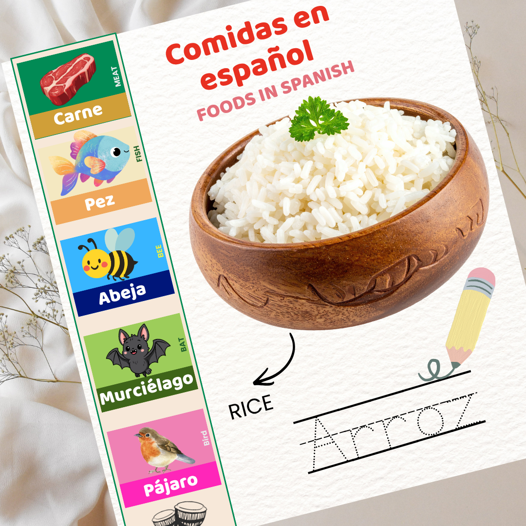 ¡Ven a aprender español conmigo! | Come Learn Spanish with Me | Simple pronunciations included | For Kids Ages 3 to 5