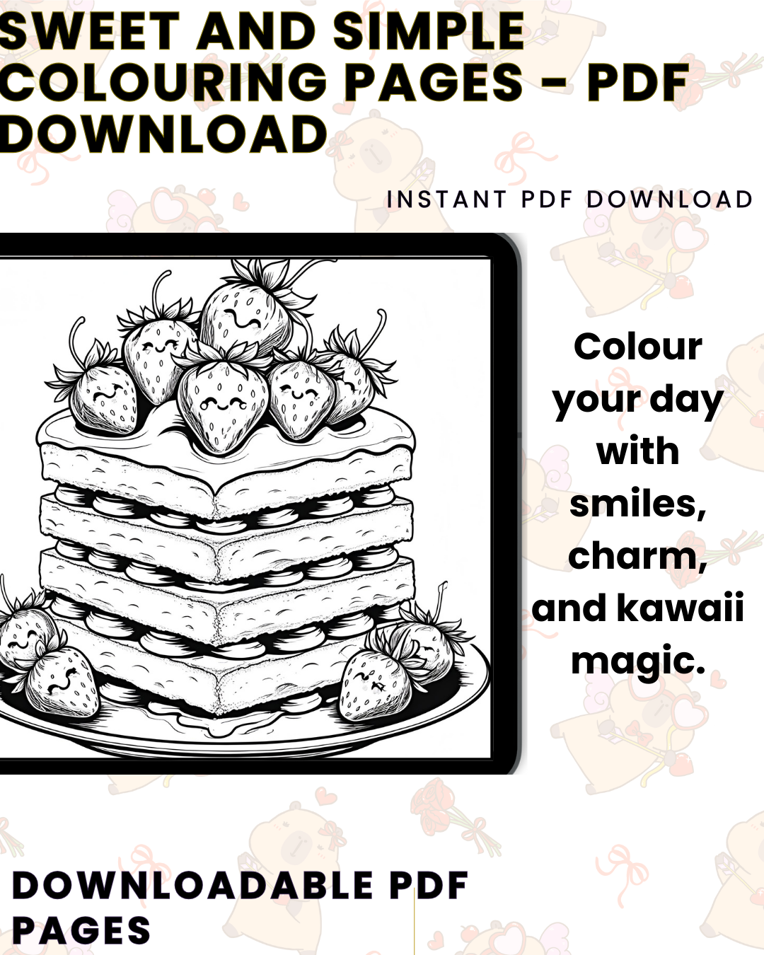 Sweet and Simple: A Kawaii Colouring Book