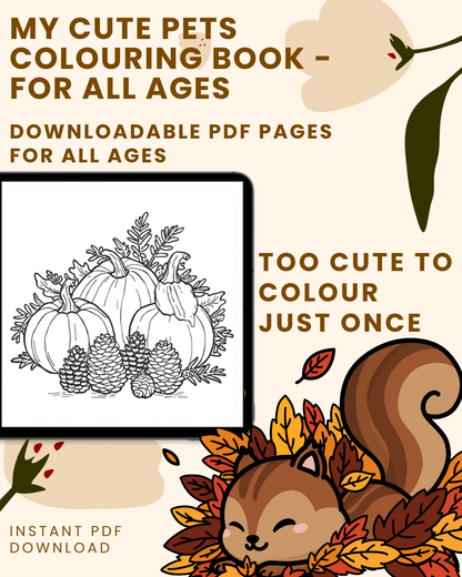 Cozy Autumn Moments Colouring Book for All Ages