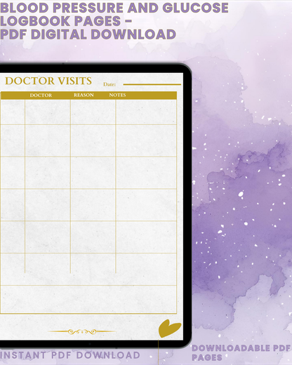 The Blood Pressure & Glucose Logbook