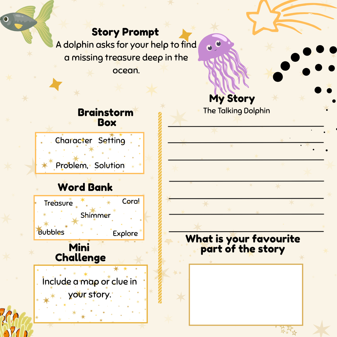 Once Upon My Time: A Creative Writing Adventure for Kids and Pre-Teens Ages 6 to 10