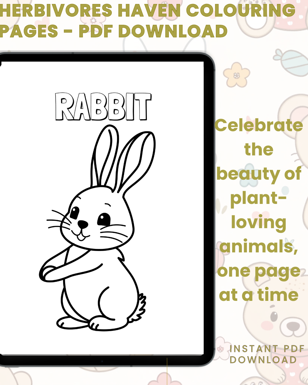 Herbivores Haven Colouring Book: A Plant-Eating Colouring Book