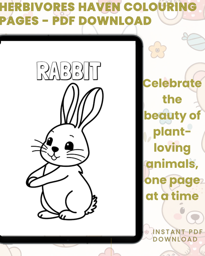 Herbivores Haven Colouring Book: A Plant-Eating Colouring Book