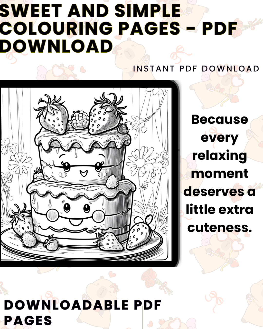 Sweet and Simple: A Kawaii Colouring Book