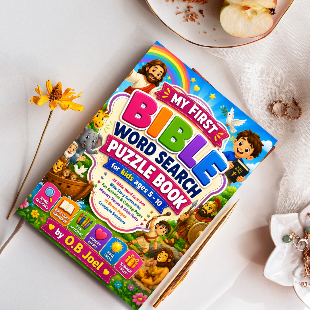 My First Bible Word Search Puzzle Book For Kids Ages 5 to 10