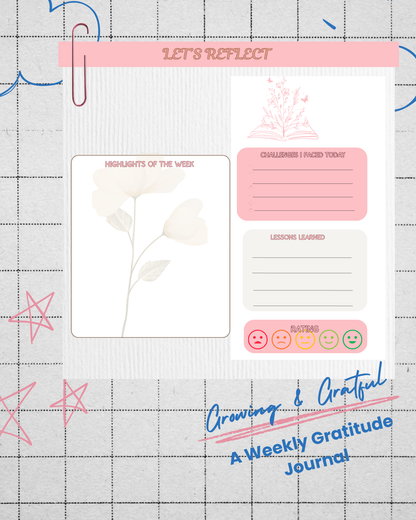 Grateful and Growing: A Gratitude Journal for Teens and Women