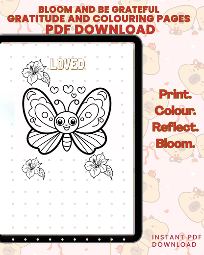 Bloom and Be Grateful Colouring and Gratitude Journal
