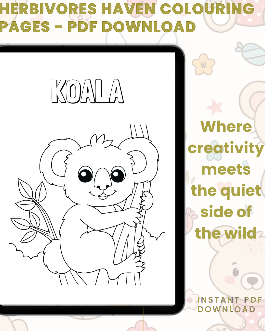 Herbivores Haven Colouring Book: A Plant-Eating Colouring Book