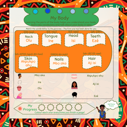 Mụta Asụsụ Igbo Mụ Na M - Akwụkwọ Mmega for Kids Ages 5 to 7