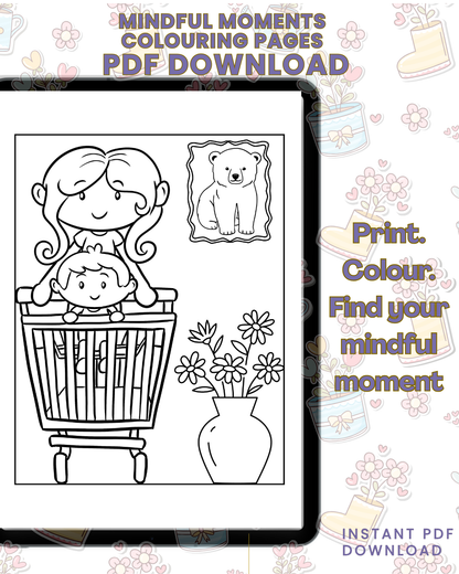 Mindful Moments Colouring Book For Children and Adults