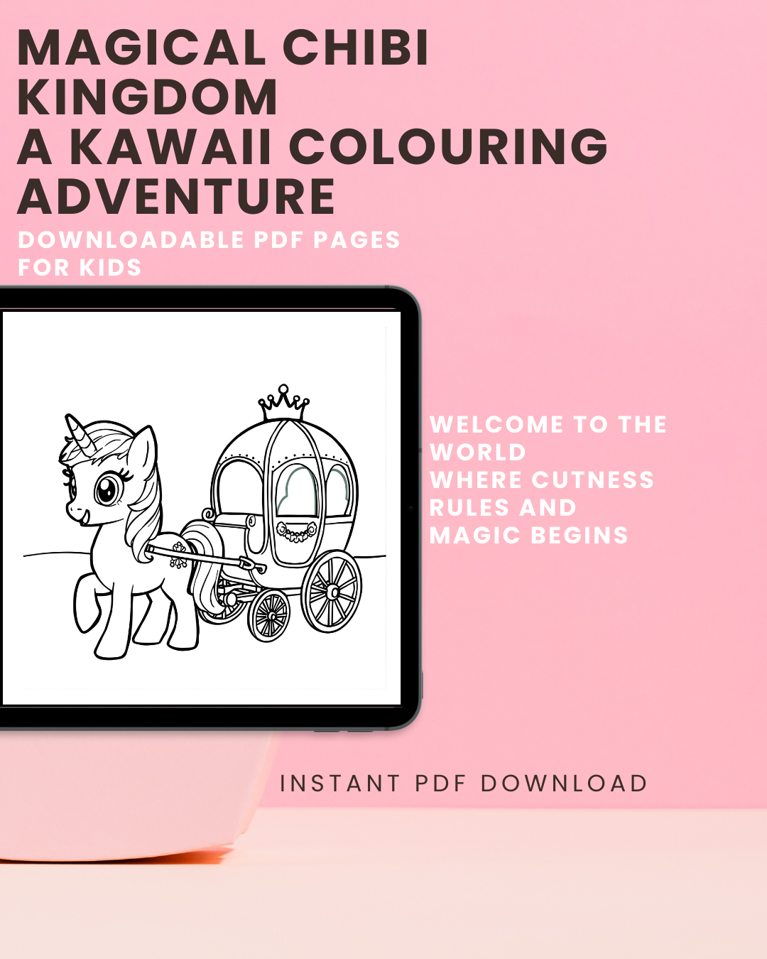 Magical Chibi Kingdom: A Kawaii Colouring Adventure
