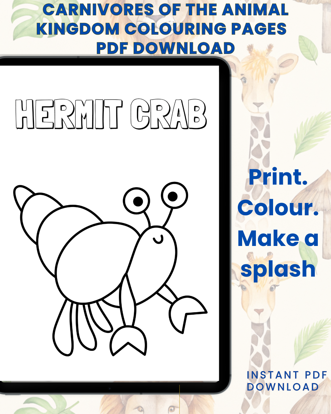 Splash into Colour: An Underwater Adventure Colouring Book