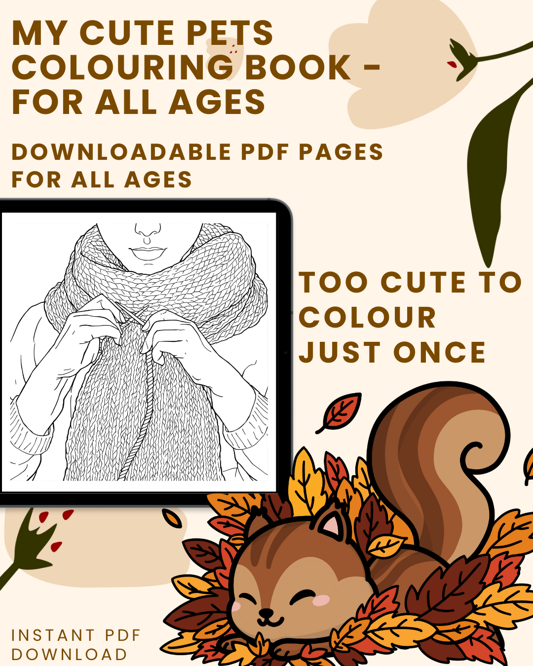 Cozy Autumn Moments Colouring Book for All Ages