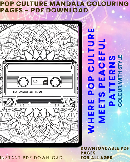 Pop Culture Mandala Colouring Book