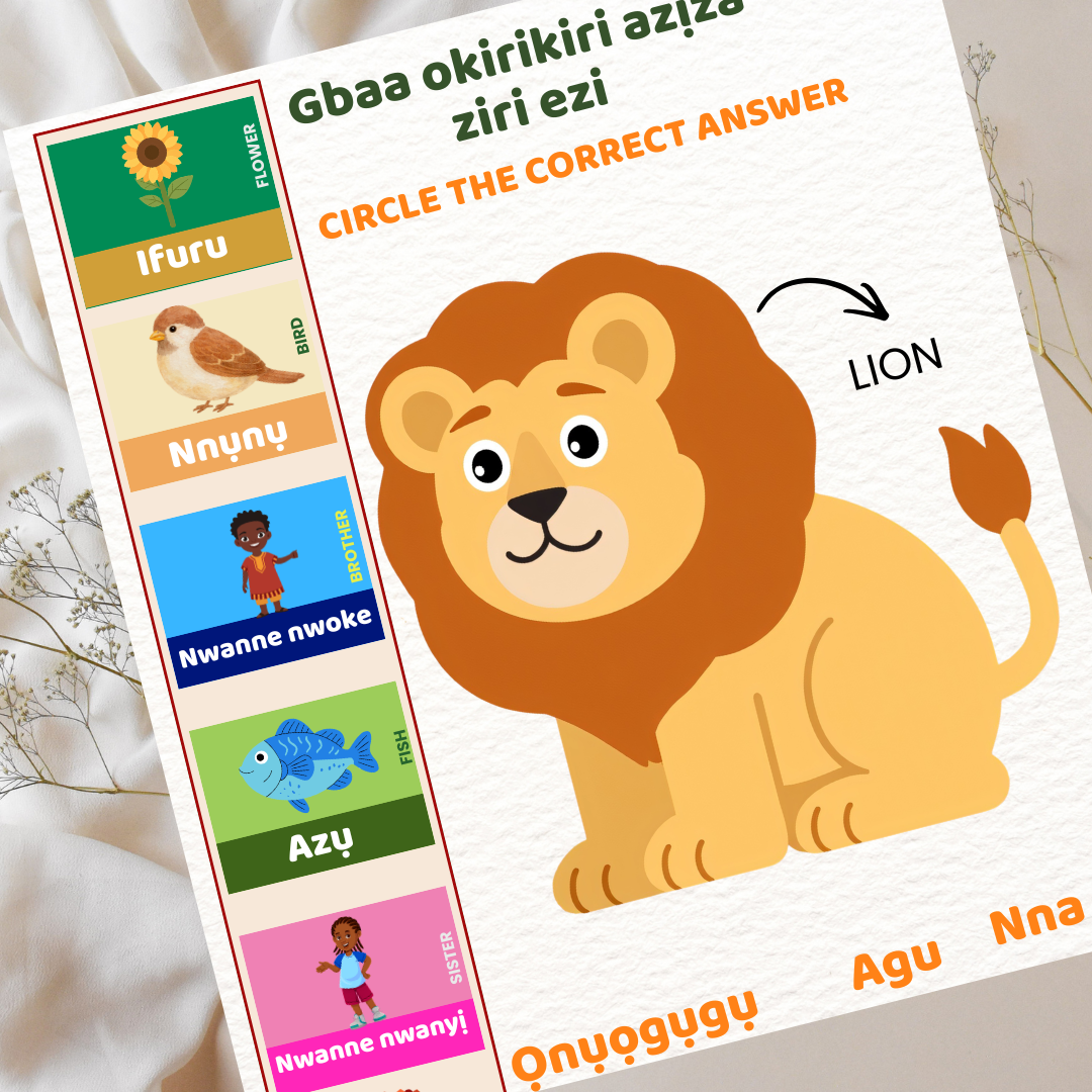 Bịa mụta Igbo soro m | Come Learn Igbo with me | For Kids Ages 3 to 5 | QR code include for sound and pronunciation