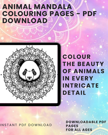 The Animal Mandala Colouring Book