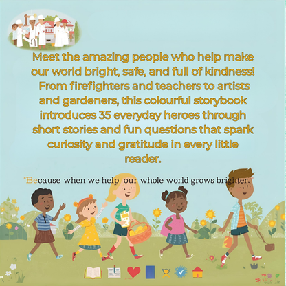 Helpers All Around Us: Fun Stories and Questions About 35 Community Helpers