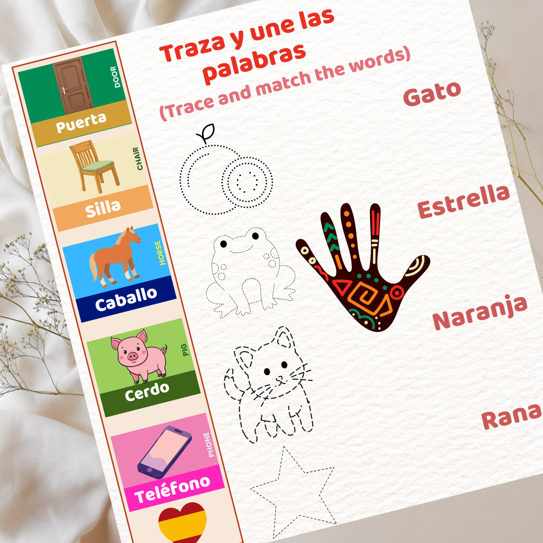 ¡Ven a aprender español conmigo! | Come Learn Spanish with Me | Simple pronunciations included | For Kids Ages 3 to 5