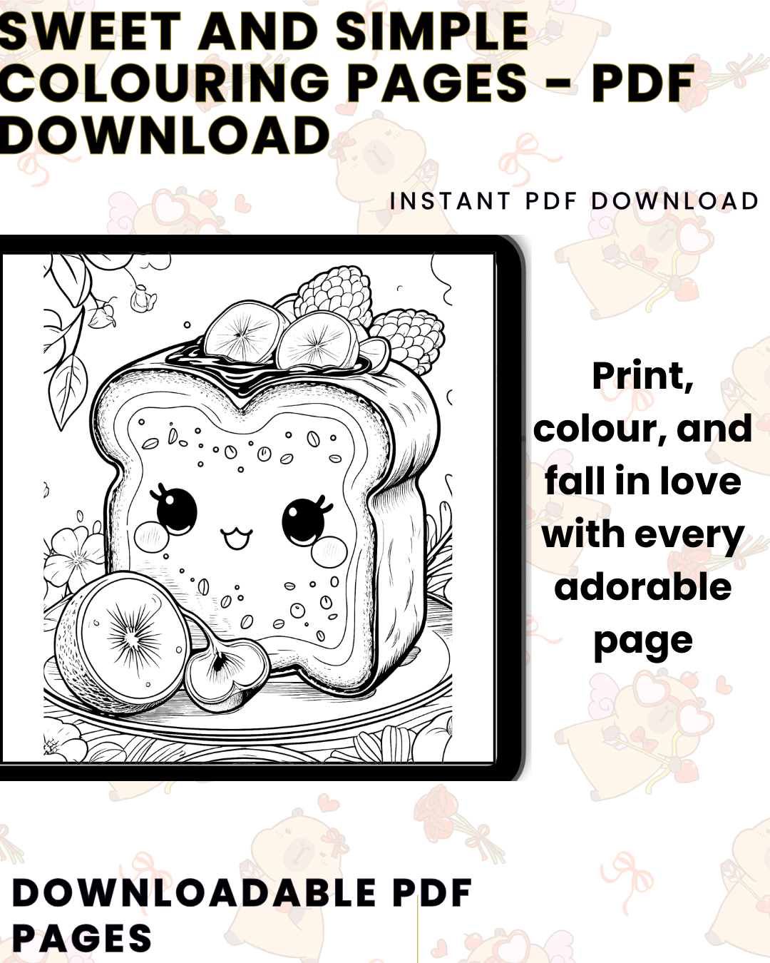 Sweet and Simple: A Kawaii Colouring Book