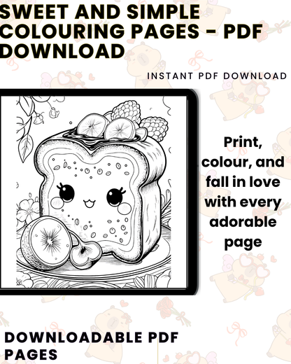 Sweet and Simple: A Kawaii Colouring Book