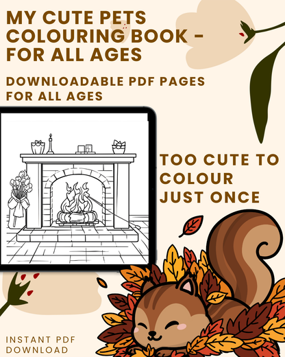 Cozy Autumn Moments Colouring Book for All Ages
